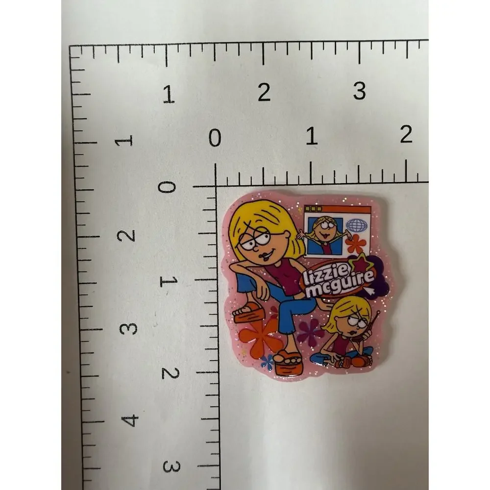 7 Pc Lizzie McGuire Acrylic Flatbacks